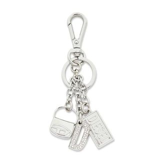 Diesel Keyrings, female, Gray, Size: ONE SIZE 1DR Key Multicharm