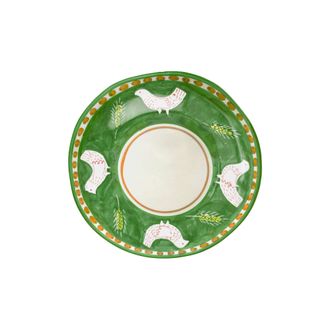 Arcucci Green Fruit Plate Feather 23 cm