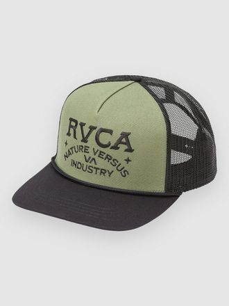 Rvca Ridge Curved Trucker Cap gr&uuml;n