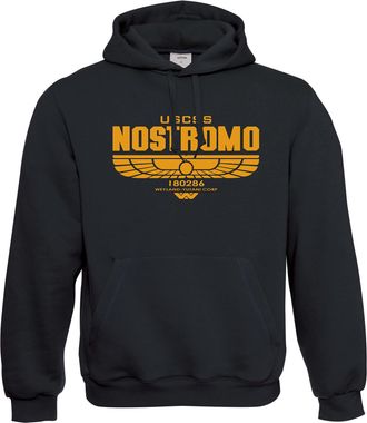 Generic USCSS Nostromo SciFi Alien Hoodie (Black, L)