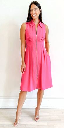 Trina Turk Farfalla Midi Dress In Magenta
