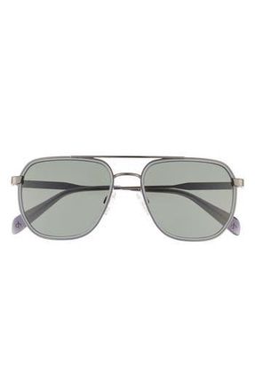 Rag & Bone 54mm Pilot Sunglasses in Ruthenium Grey at Nordstrom Rack