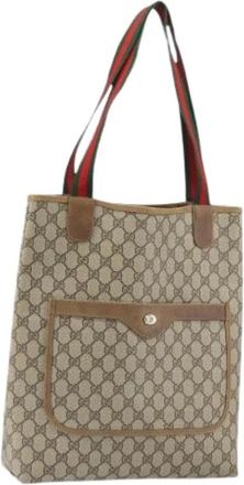 Gucci Pre-owned Plastic Tote Bag - Dames - Vintage Shopper - Beige - ONE Size - Vintage