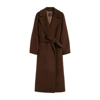 Max Mara Belted Coats, female, Brown, 3XS, Tempera Coat