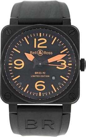 Bell & Ross Pre-owned Bell and Ross Aviation Gi Joe Automatic Black Dial Mens Watch BR03-92-S
