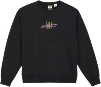 Levi's Graphic Crew Sweatshirt - Heren - Sweatshirts - Zwart - M - Katoen - Hoodies & sweatvesten
