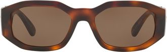 Versace 55mm Biggie Sunglasses in Havana /Dark Brown at Nordstrom