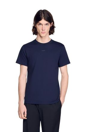 Sandro Cotton T-shirt in Navy Blue at Nordstrom, Size Xx-Large