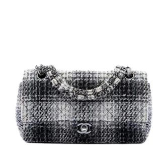 Chanel Pre-owned Vintage Classic Flap Shoulder Bag - Dames - Pre-owned - Veelkleurig - Maat: ONE Size Tweed