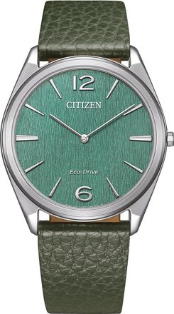 Citizen Suratto Mens Green Watch AR3120-32X Leather - One Size