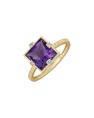 Bony Levy 18K 2.35 ct. tw. Diamond & Amethyst Ring