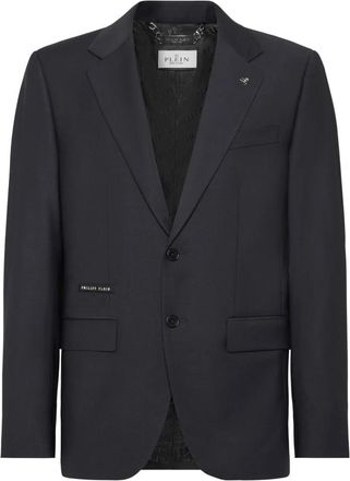 Philipp Plein Jogger Blazer LS - Heren - Blazers - Blauw - M - Wol - Jassen