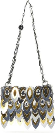Paco Rabanne Shoulder Bags, female, Multicolor, Size: ONE SIZE Golden Sequin Chain Handle Bag