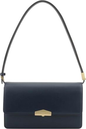 Pourchet Anjou Crossbody Tas - Dames - Schoudertassen - Blauw - ONE Size - Leer - Tassen