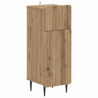 vidaXL Armario De Almacenamiento Para Ba&ntilde;o Zwolle Roble Artisan Vidaxl
