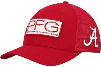 Columbia Mens Columbia Crimson Alabama Crimson Tide PFG Hooks Flex Hat at Nordstrom, Size Small/medium