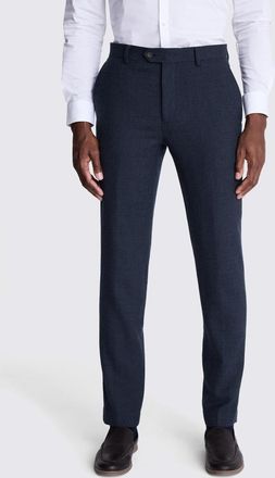 Moss Tailored Fit Blue Twill Trousers