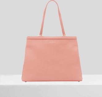 Paul Costelloe Womens Cortez Leather Shoulder Bag - Pink - One Size