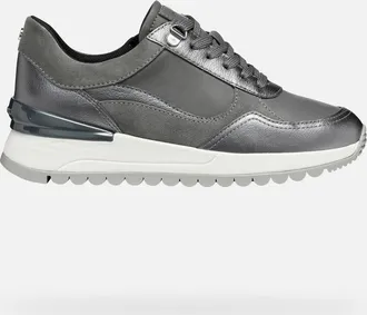 Geox Desya Woman Dark Grey/gun, Size: 37