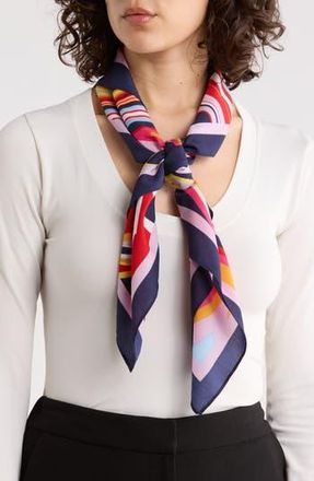 Steve Madden Swirl Away Crepe Satin Scarf in Cool Multi at Nordstrom Rack
