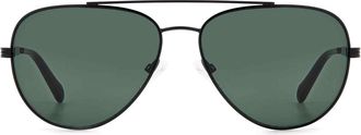 Fossil Green Pilot Mens Sunglasses FOS 3144/G/S 0003/QT 60