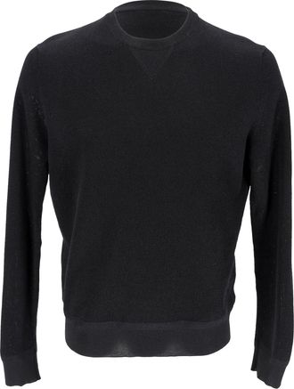 Tom Ford Crewneck Sweater in Black Cotton