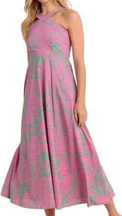 Southern Tide Anniston Petal Paradise Maxi Dress In Very Berry