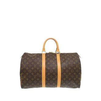 Louis Vuitton Pre-owned Weekend Bags, female, Brown, Size: ONE SIZE Pre-owned Keepall 45