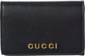 Gucci Logo Leather Card Case