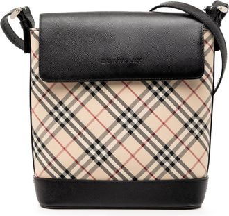 Burberry Pre-owned Burberry Nova Check Canvas Crossbody Ladies 02NL0328KYV9S3FZ
