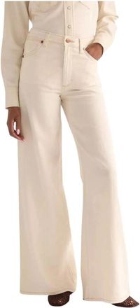 Wrangler Canyon Loose Lichtgewicht Jeans - Dames - Loose Fit Jeans - Beige - W28 L32 - Katoen - Jeans