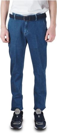 Pantaloni Torino Grunge Relaxed Fit Jeans - Heren - Slim Fit Jeans - Blauw - W32 - Denim - Jeans