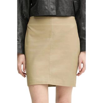 2nd Day 2Ndday, Rokken, Dames, Beige, 2Xs, Leer, Ceciliana Rok