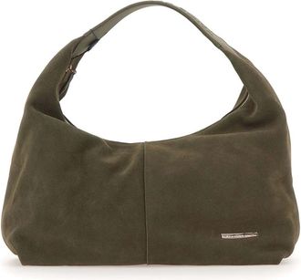 Alexander Smith Tassen, Dames, Groen, ONE Size, Leer, Chloe Medium Schoudertas