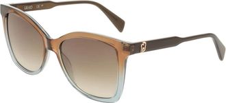 Liu Jo Lj 822S Zonnebril - Dames - Zonnebrillen - Bruin - 55 MM - Accessoires