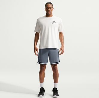 Nike Mens DNA Dri-FIT 8 Basketball Shorts in Grey | FN2651-065