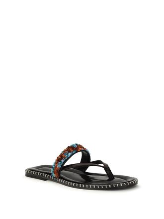 Dries Van Noten Womens Sandals Slip-On Turquoise Calf Leather Trainers Sneaker