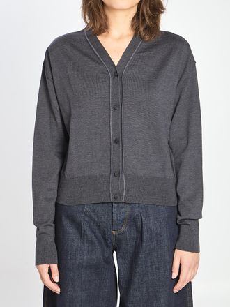 Jacquemus Womens Brode Cardigan - Grey Merino - Size EU 38 (Womens)