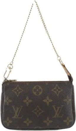 Louis Vuitton Pre-owned Mini Bags, female, Brown, Size: ONE SIZE Pre-owned Monogram Accessory Pouch