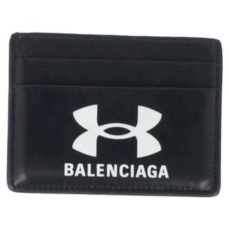 Balenciaga Balenciaga x Under Armour Kaart Houder in Zwart Lamsleer