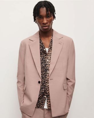 AllSaints Polyester Santo Blazer, Size: 34