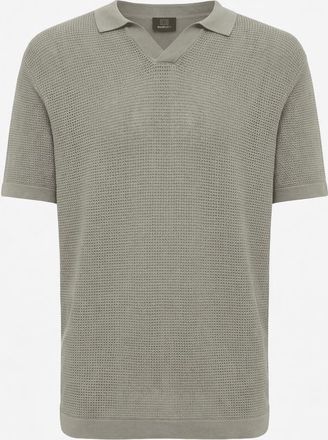 Genti Gebreide Polo | Bruin