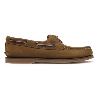 Timberland CLS 2 Leather Mens Loafers Shoes - Brown - Size:UK 8.5
