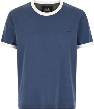 A.P.C. T-shirt met logoborduurwerk