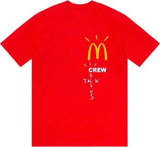 Travis Scott x McDonalds Crew T-Shirt Red 01945-1FW2004CJBTSX-RED