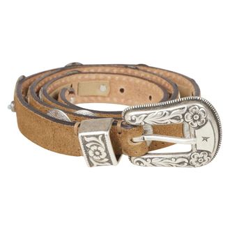 Golden Goose Lace Belt - Dames - Riemen - Beige - 75 CM - Leer - Accessoires