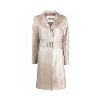 Herno Dames, Mantels, Beige, Maat: 2XL