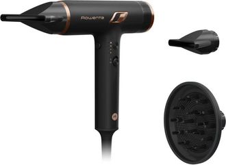 Rowenta Nano Asciugacapelli Brushless Compatto ad Alta Velocit&agrave;, Boost di Ioni Antistatici e Sensore di Temperatura per Capelli Setosi e Luminosi, 3