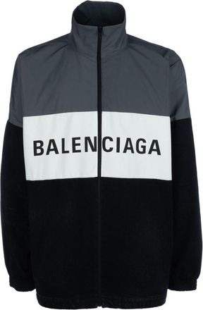 Balenciaga Black Logo-print Jacket
