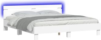 vidaXL Estructura De Cama 193 X 203 Cm Madera De Ingenier&iacute;a Vidaxl